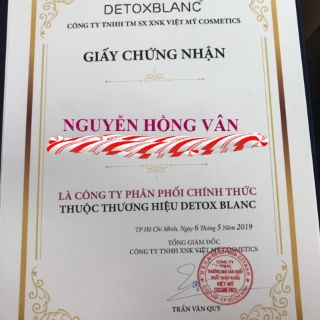Mặt nạ thải độc sủi bọt Detox Blanc