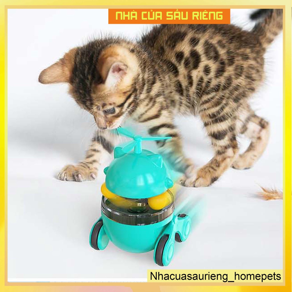 Lật đật cho mèo cho ăn tự động - Đồ chơi cho mèo tinh nghịch - NHÀ CỦA SẦU RIÊNG