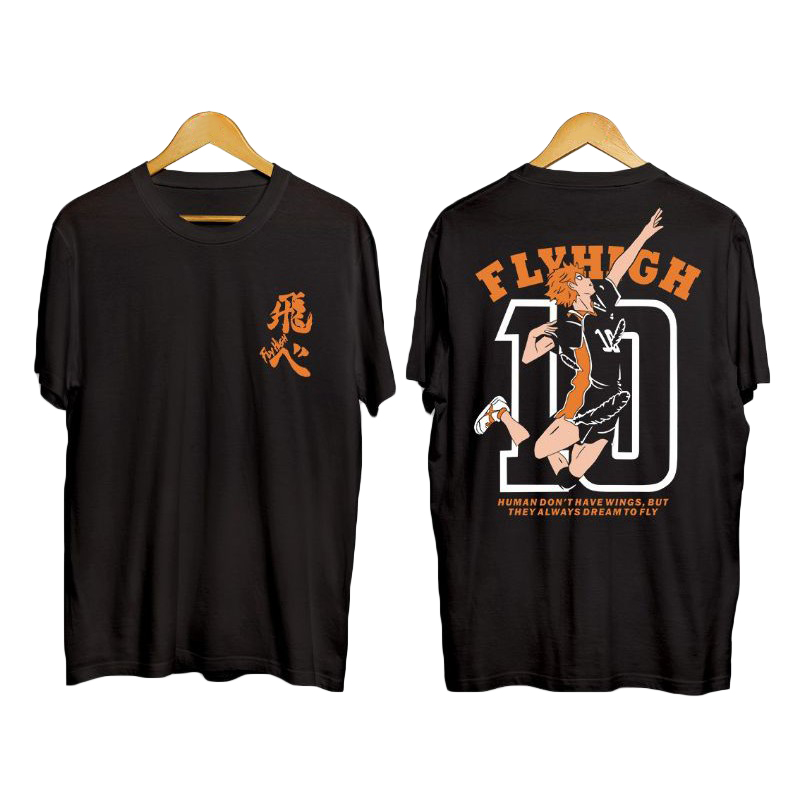 Áo Thun Thể Thao Tay Ngắn Dáng Rộng In Hình Anime Haikyuu Thời Trang Cho Nam Và Nữ