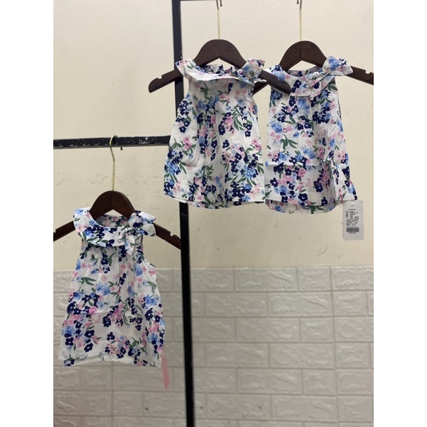 Váy hoa nhí bé gái hàng xuất dư size 73c/9m