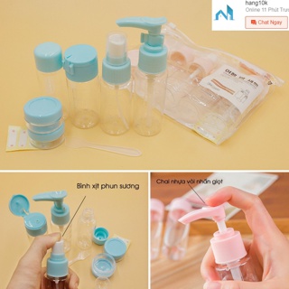 Bộ Chiết Mỹ Phẩm Du Lịch 7 Món - Tiện Ích