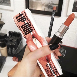 SET SON + CHÌ KẺ VIỀN MÔI MAC LIP DUO