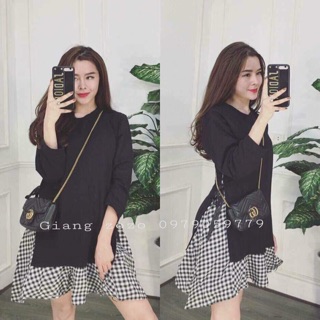 Đầm caro bigsize