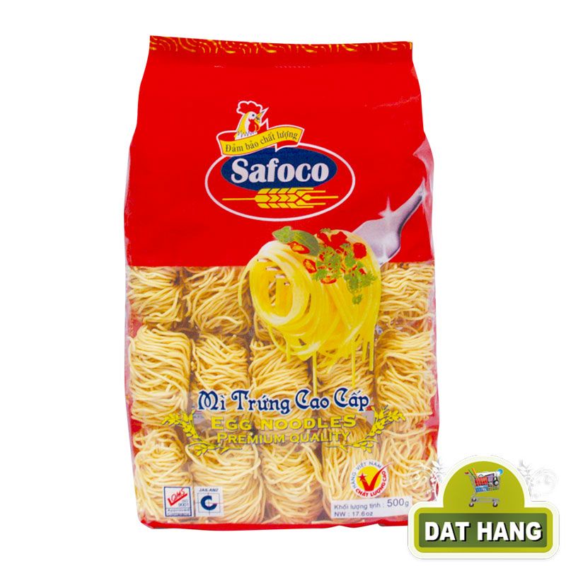 Mì trứng sợi nhỏ Safoco gói 500g