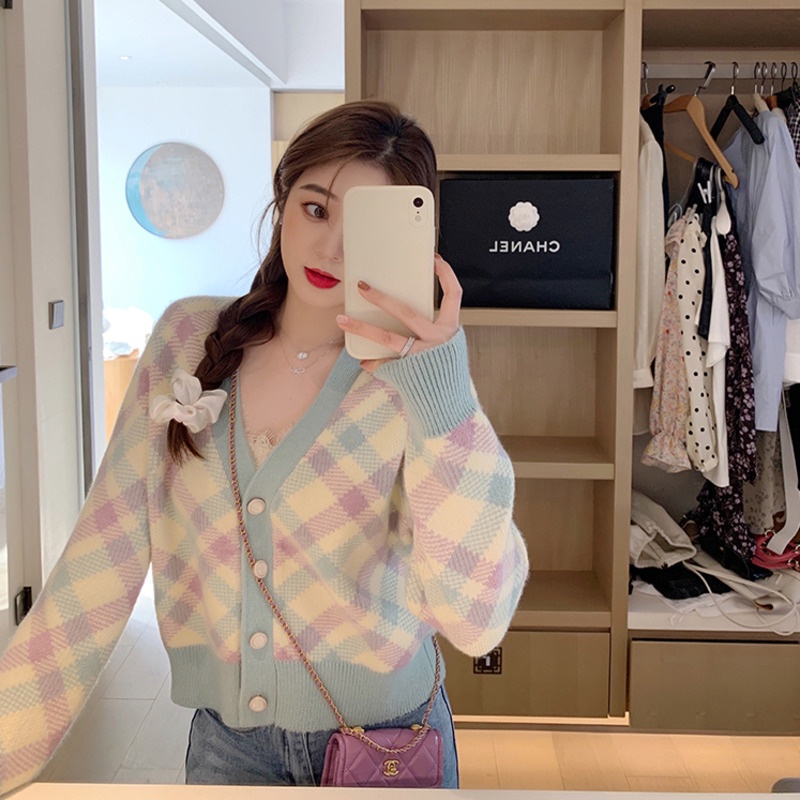 Áo Len Tay Dài Cổ Tròn Nhiều Màu Sắc Thời Trang Cho Nữ | BigBuy360 - bigbuy360.vn