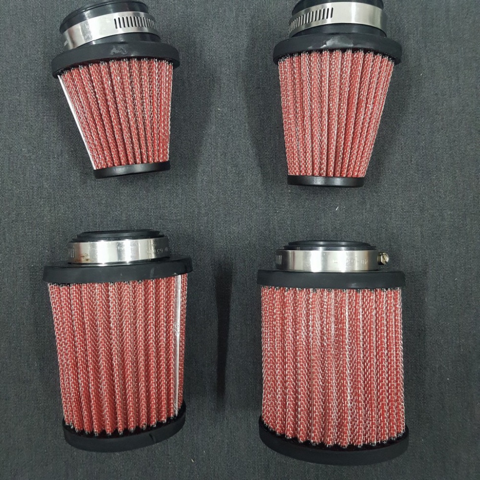 LỌC GIÓ TRỤ KN LƯỚI ĐỎ + TẶNG KÈM CO XĂNG CAO SU SỬ DỤNG CHO SONIC, SATRIA, WAVE, DREAM, EXCITER
