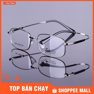 Gọng kính cận viễn loạn siêu dẻo full viền nam tính cao cấp nhật bản KV60Silver