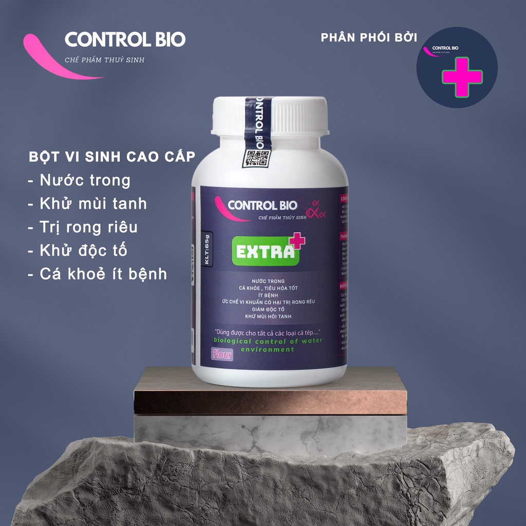 Men vi sinh Control Bio Extra chế phẩm thủy sinh giúp trong nước cá khỏe khử mùi tanh