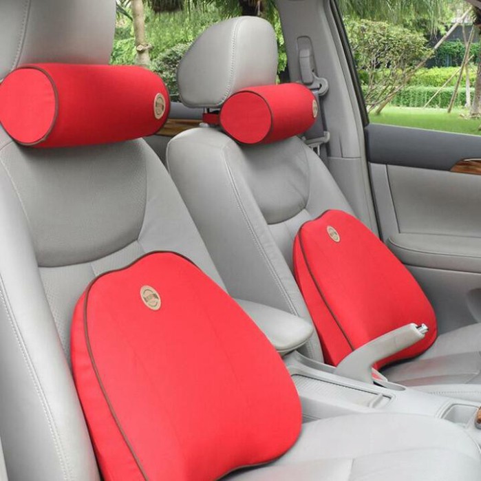 Sản Phẩm Bộ gối tựa cổ, lưng dùng trên ô tô chất liệu cao su non cao cấp TZ03 .