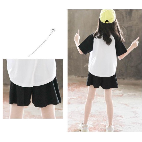 Set 2 Món Áo Phối Chân Váy Kiểu Hàn Quốc Thời Trang Cao Cấp Cho Bé Gái Từ 3-4 - 5-6 - 7-8 - 9-10 - 11-12 Tuổi