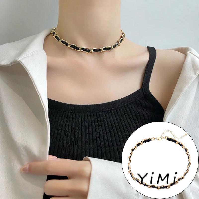 Vòng Cổ Dây Da Bện Phong Cách Cổ Điển Thời Trang Cao Cấp Dành Cho Nữ