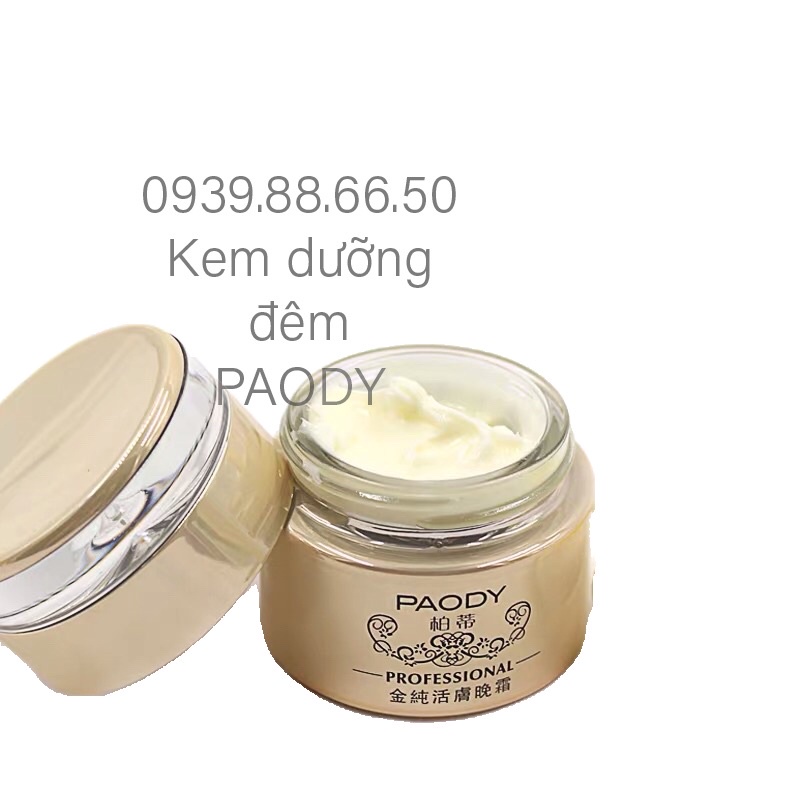Kem đêm dưỡng trắng da, xóa nám Paody Gold Pure Active Night Cream 25ml