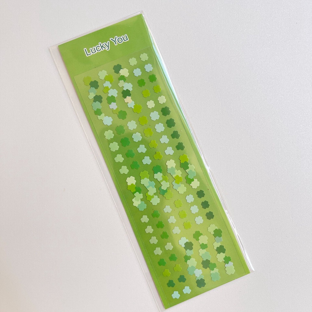 Tấm sticker giấy hoa, sao dễ thương