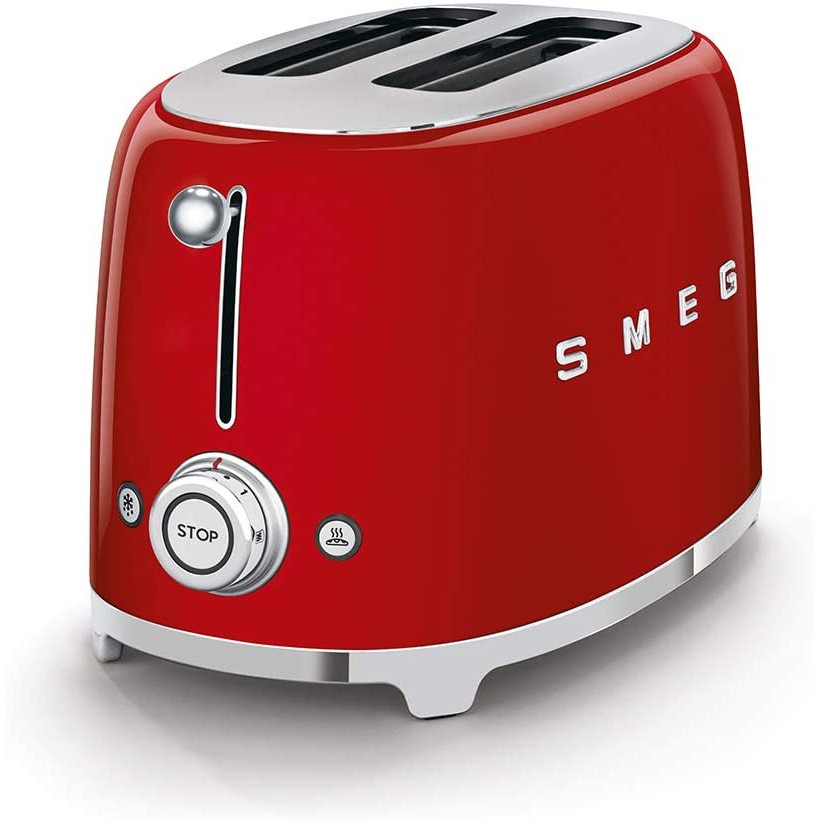 Máy nướng bánh mì Smeg - TOASTER TSF01 - Chất liệu Cromargan không gỉ.