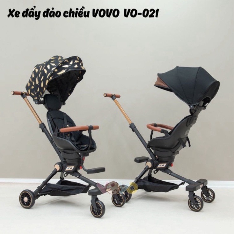 [GIAO NHANH 2H] Xe đẩy đảo chiều 4 tư thế gấp gọn Vovo VO -021 hàng chính hãng