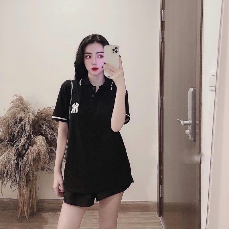 Áo Bigsize polo Thêu ngực cực chất cho nàng chubby (60-90Kg) MS208