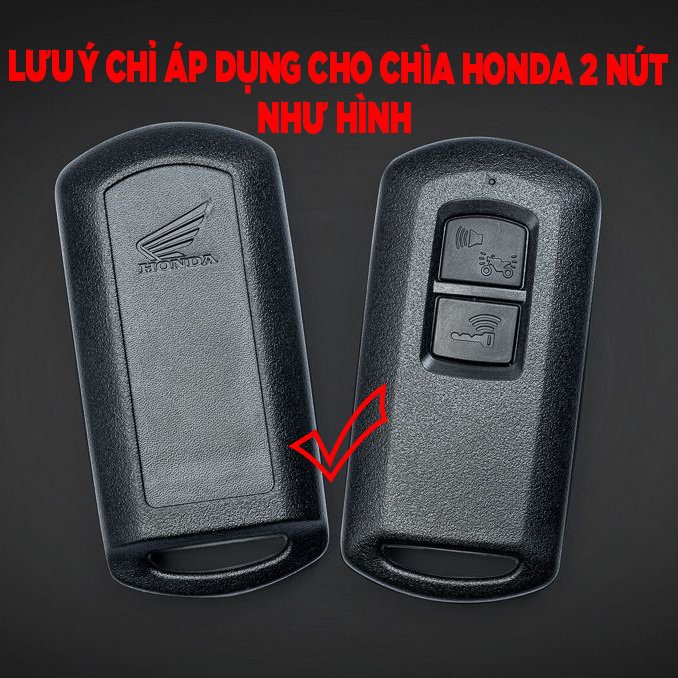 Ốp Chìa Khóa Smartkey 2 Nút SPIRIT BEATS Honda LEAD, AB,VISION, (Vario 2 nút) - Tặng Kèm Lục Giác