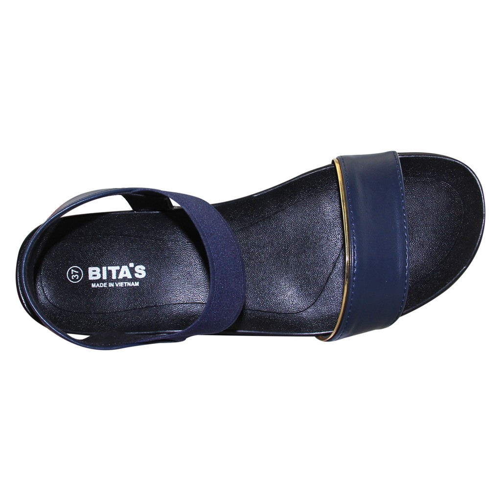 [Mã BMLTA50 giảm 50K đơn 150K] Sandal nữ Bita's SYN.220 (Kem + Navy + Vàng bò)