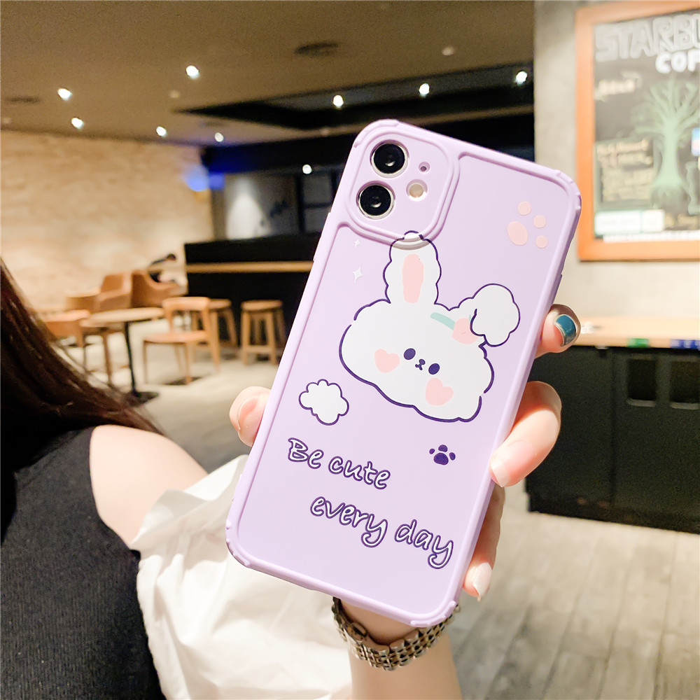 Ốp Điện Thoại Silicon Họa Tiết Chú Thỏ Dễ Thương Cho Iphone 11 Pro Max X Xs Max Xr 7 8 Plus 6 6s Plus Se2020 | BigBuy360 - bigbuy360.vn