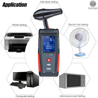 B&O High Precision Handheld Mini Digital LCD EMF Tester Electromagnetic Field Radiation Detector Meter Dosimeter Tester Counter