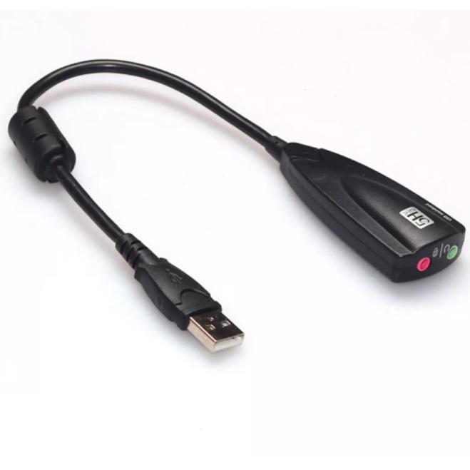 USB Sound card cao cấp 5Hv2 7.1 - Dây chia MIc và Loa từ cổng USB Hàng chính hãng