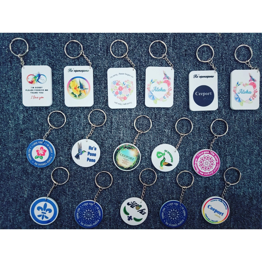MÓC KHÓA HO'OPONOPONO - Móc khóa chim ruồi thanh tẩy tài chính | Ho'oponopono Key chain