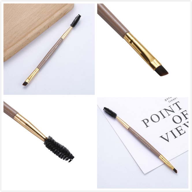 Cọ Trang Điểm Lông Mày Thiết Kế Hai Đầu Tiện Lợi