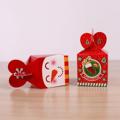 hộp quà gấp noel HT10 8,5*8,5*10cm giáng sinh dễ thương cute