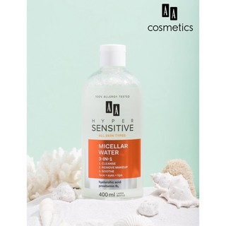 [MỸ PHẨM CHÂU ÂU CHÍNH HÃNG ]  Nước Tẩy Trang 3in1 AA HYPER SENSITIVE - AA COSMETIC