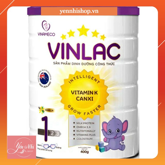 ∋Sữa bột Vinlac 1 (dành cho trẻ cần tăng cân biếng ăn) lon 900g date 2023