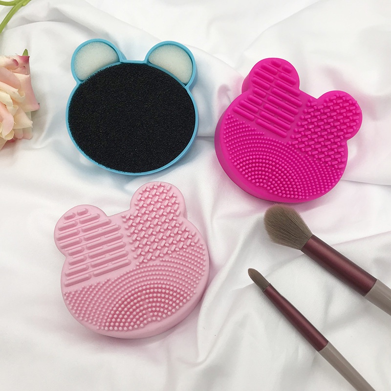 Bàn Chải silicone Hình Gấu HSU Làm Sạch