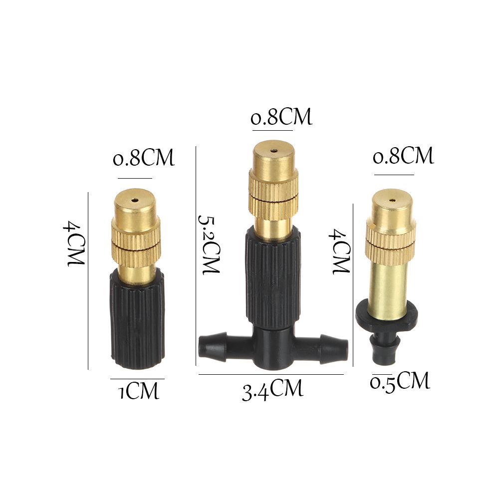 Vòi phun nước tưới cây bằng đồng thau tùy chỉnh tiện dụng cho nhà kính