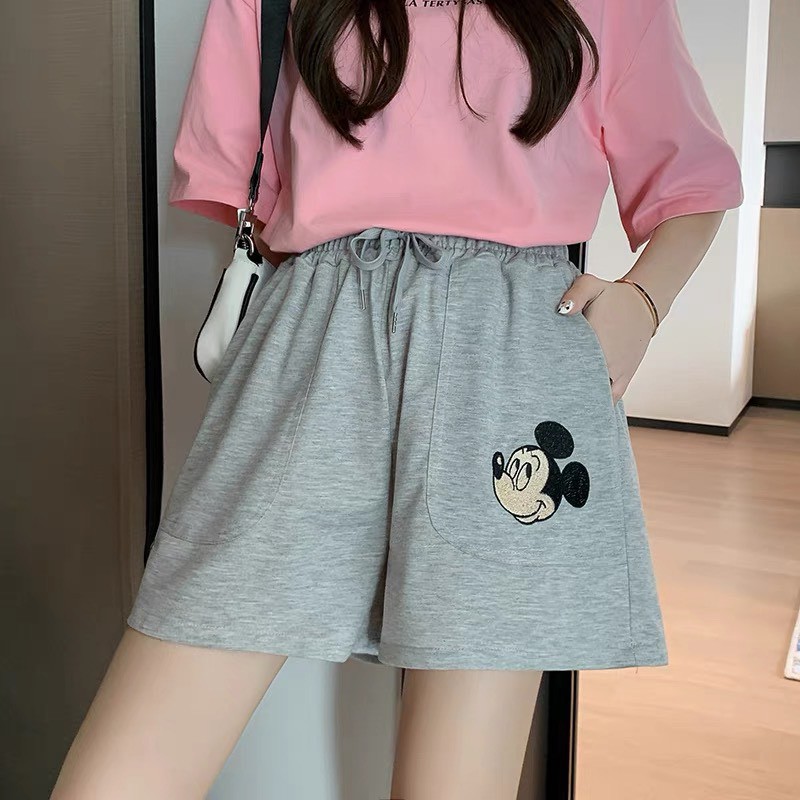 [Mã FAMAYWA giảm 10K đơn 50K] Quần đùi unisex ⚡️ FREE SHIP ⚡️ Quần short cotton nam nữ ống rộng màu đen trắng xám | BigBuy360 - bigbuy360.vn