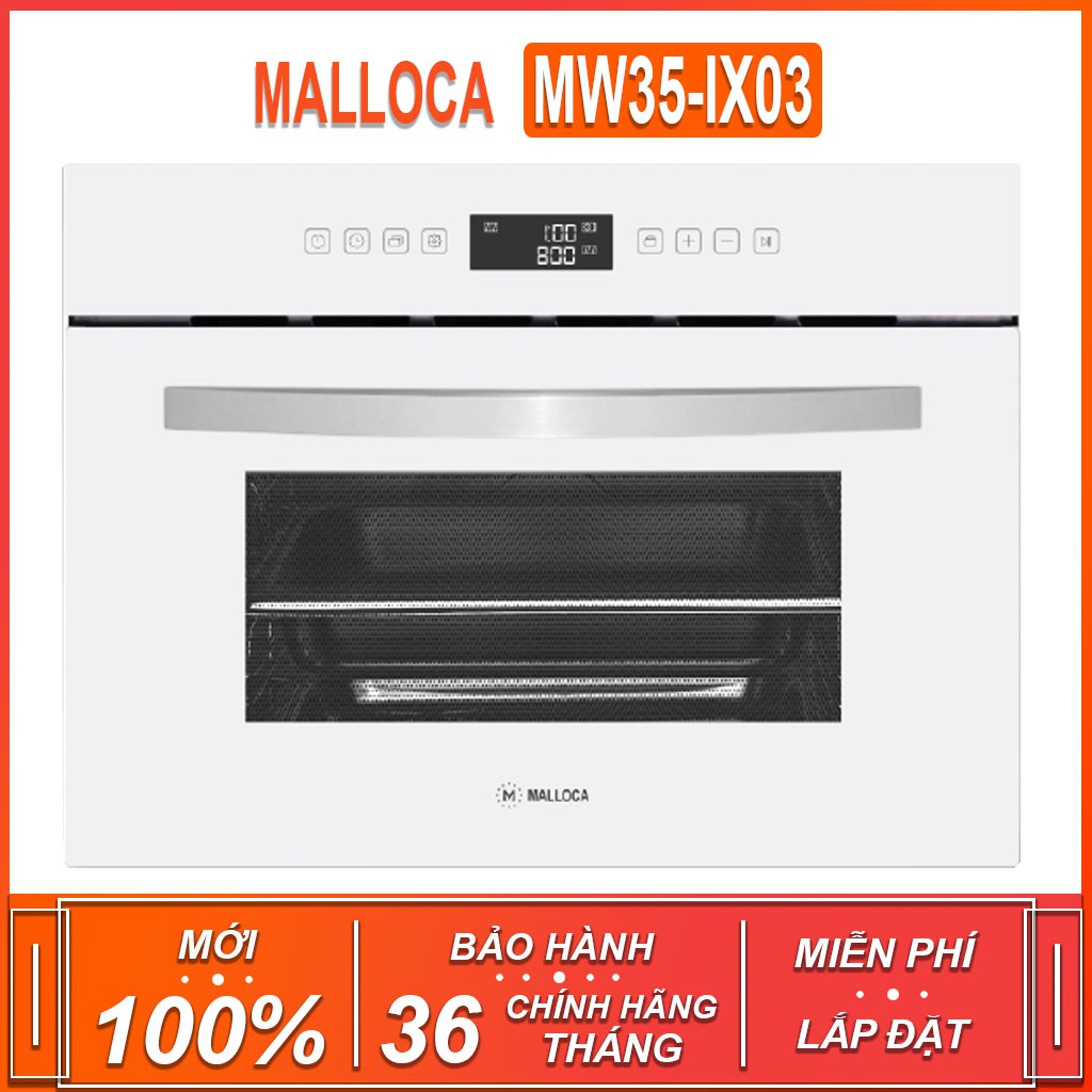 Lò hấp âm tủ Malloca MW35-IX03 , 4 chức năng , dung Tích 35 Lít ( Xuất sứ P.R.C - Bảo hành 36 tháng )