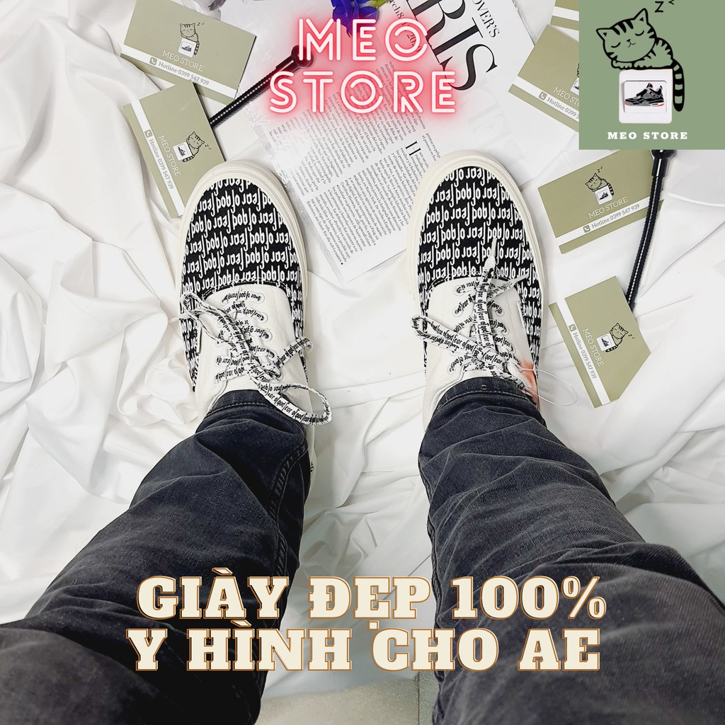 Giày vans, giày fear of god, fog buộc dây nam nữ, tặng tất cổ cao full bill-hộp-hộp bảo vệ, đủ size từ 36-43.