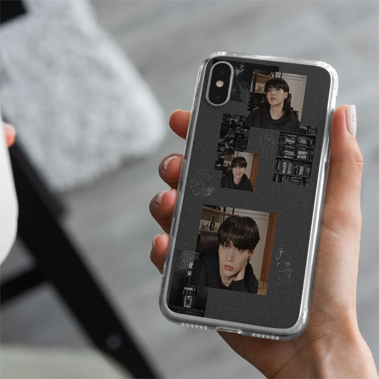 Ốp lưng iphone silicon Idol KPOP BTS Suga cute  BLUBTS0158