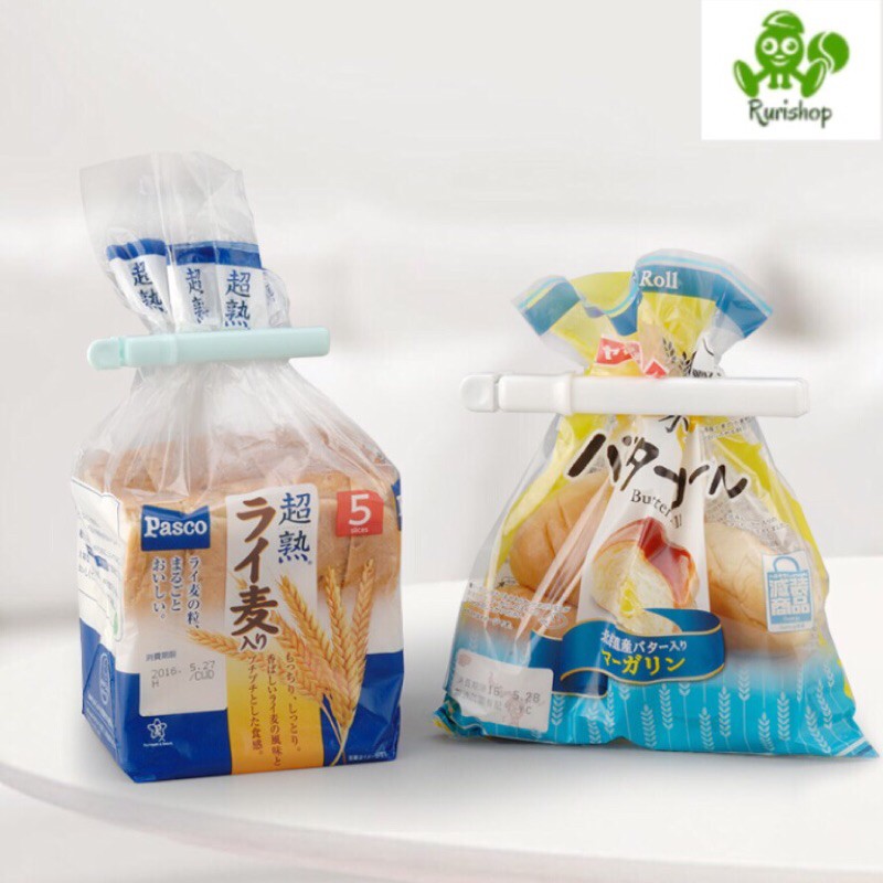 Set 3,4 kẹp khoá miệng túi Inomata Nhật Bản bảo quản thực phẩm (kèm giá đựng) size L,S kèm giá đựng