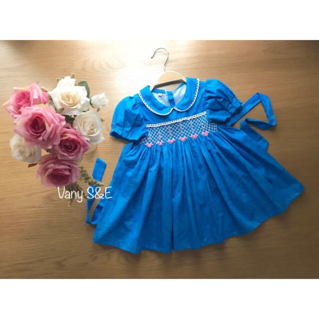 Đầm xích móc - combo 2 sp size bé 1 tuổi