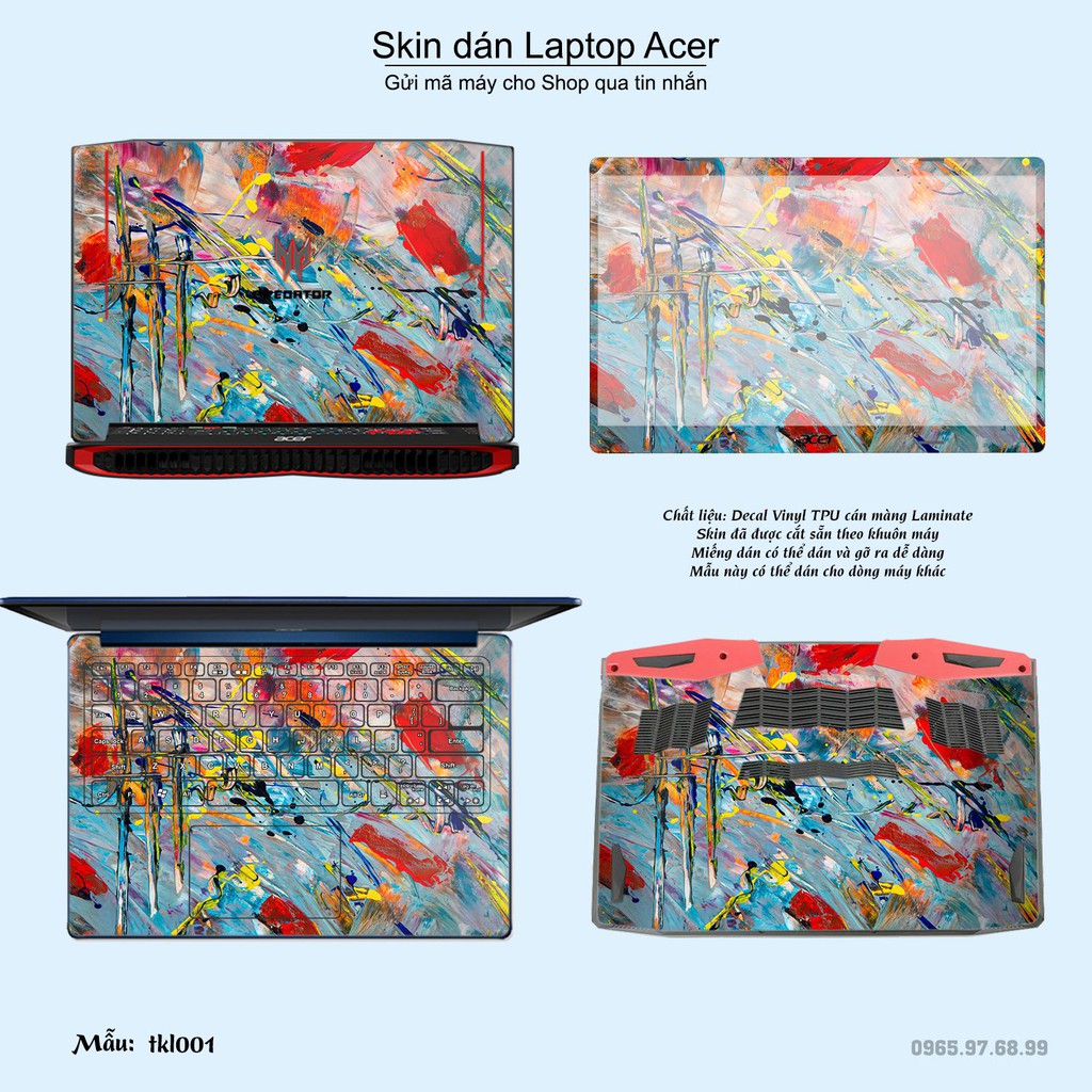 Skin dán Laptop Acer in hình thiết kế (inbox mã máy cho Shop)