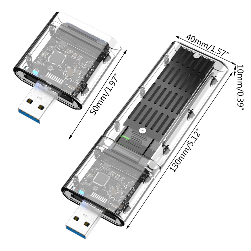 Hộp Đựng Ổ Cứng SSD M 2 HDD USB3 0 Gen1 PCIE 5G Tốc Độ Cao