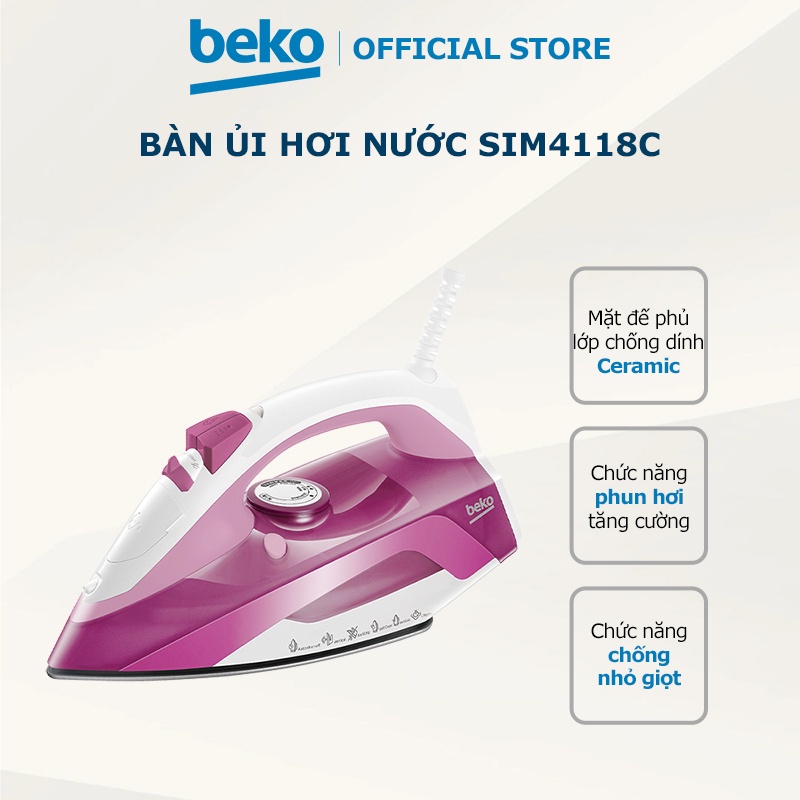 Bàn ủi hơi nước BEKO SIM4118C