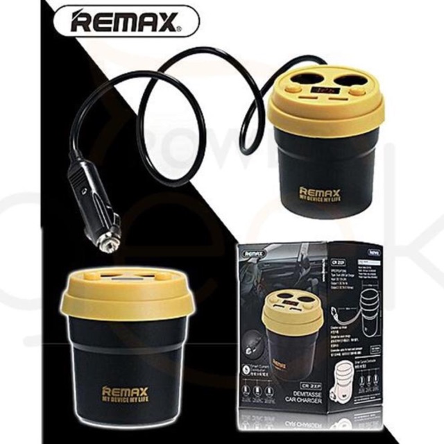 Bộ chia sạc trên ô tô Remax CR-2XP ( bh 1 năm)