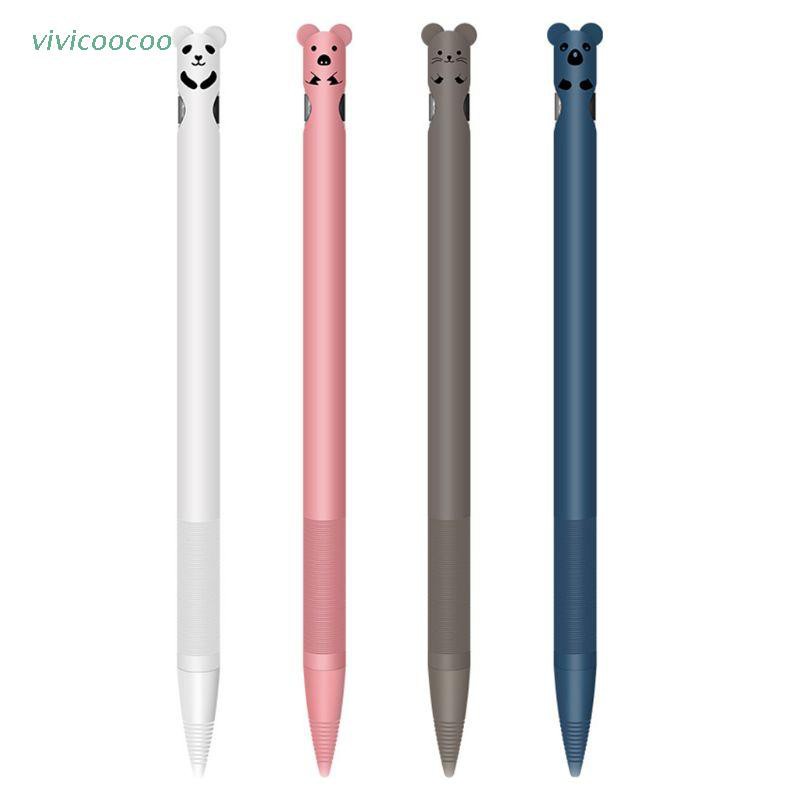 VIVI   Cute Animal Pattern Anti-scratch Silicone Protective Pouch Cap Holder Cover Case Skin For Apple Pencil 1 for iPad Pencil 1st Accessories