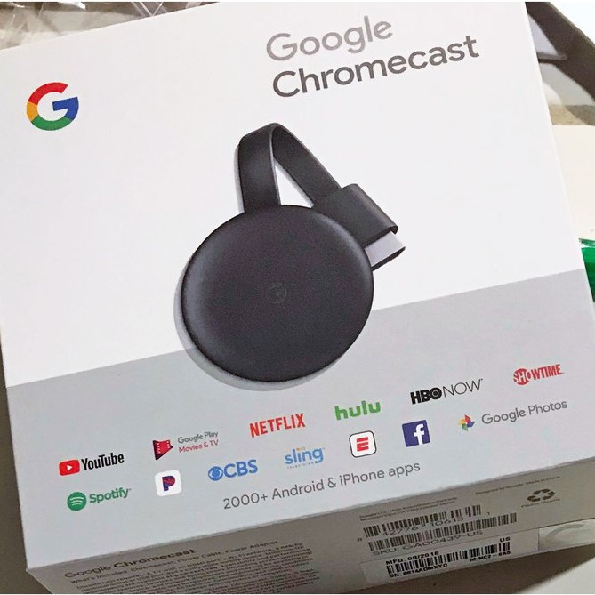 Thiết bị Stream TV Google Chromecast 3 phiên bản mới nhất