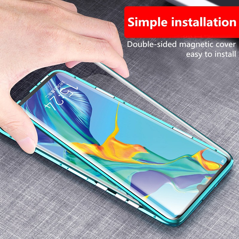 ỐP LƯNG KÍNH 9H LIKGUS Samsung A10 A30 A50 A30S A70 A80 A7 A8 A9 M30S 2018 360 ĐỘ HÍT NAM CHÂM MAGNETIC ADSORPTION CASE | BigBuy360 - bigbuy360.vn