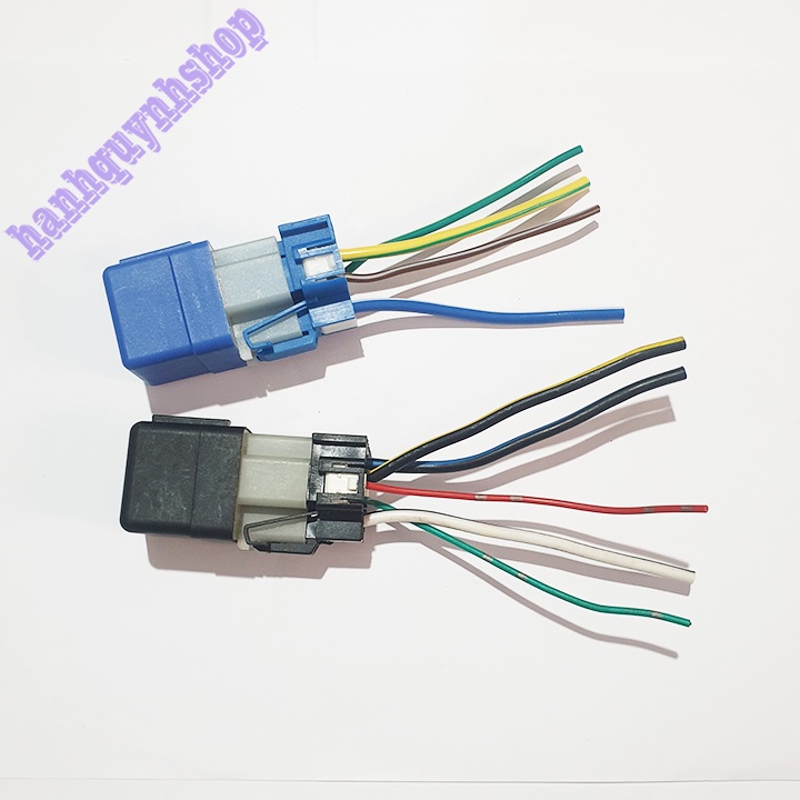 Relay, Rơ Le Ô Tô 4 Chân 5 Chân 12V Loại Đẹp Kèm Giắc Cắm