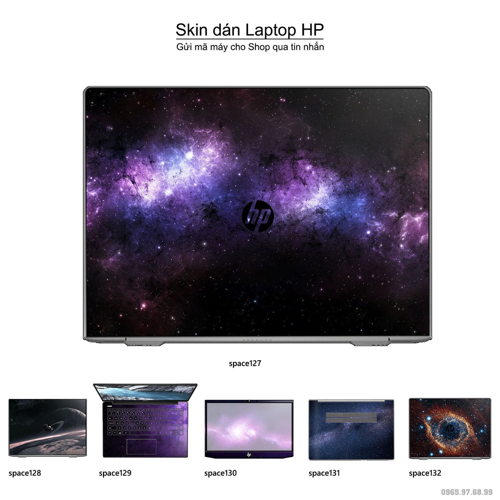 Skin dán Laptop HP in hình không gian nhiều mẫu 22 (inbox mã máy cho Shop)