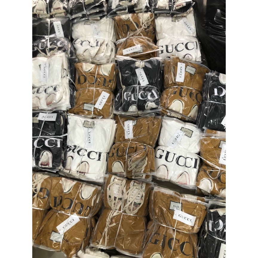 Áo thun nữ from rộng tay ngắn phông unisex dấu quần hình GUCI đôi giày chất cotton 4 chiều mềm mịn hot trend 2022