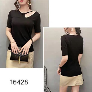 Áo kiểu BIGSIZE Len kh o é t 1 bên 16428