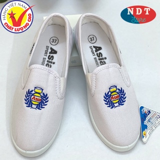 Giày lười Asia Nam Nữ không dây Chính Hãng , Giày giá rẻ hàng Việt Nam chất lượng cao (Giày lao động tập thể dục)
